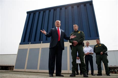 President Trump Says His ‘beautiful Wall Is Being Built Nope The