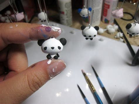 Cute Panda | Polymer clay creations, Clay creations, Polymer clay