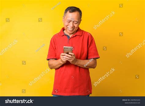 Photo Asian Old Man Smiling Looking Stock Photo 2167015143 Shutterstock