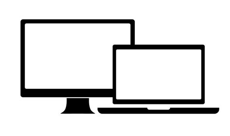 Desktop Laptop Notebook Pc Icon Png Transparent Background Free