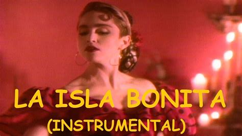 La Isla Bonita Instrumental Version Youtube