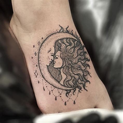 30 Sun And Moon Tattoo Designs And Their Meanings EntertainmentMesh