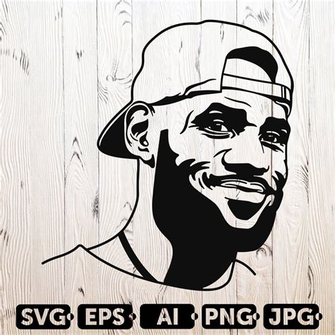 LeBron James SVG Cutting Files NBA vector clipart LeBron | Etsy