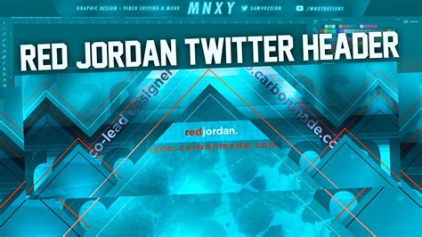 Red Jordan Twitter Header Design Speed Art 1 Youtube