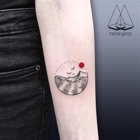 Amazing Minimalist Black And Red Dot Ink Tattoos By Mentat Gamze