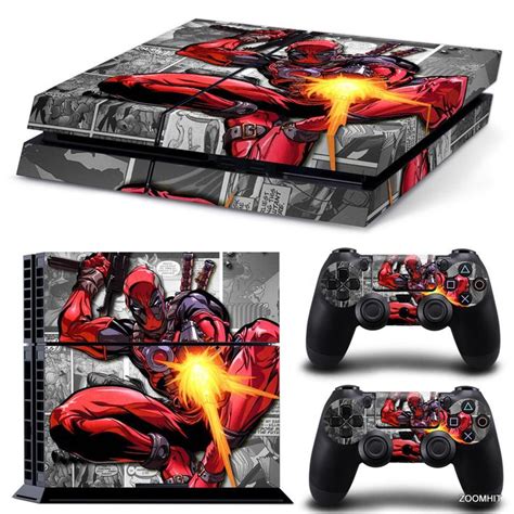 Ps4 Playstation 4 Console Skin Decal Sticker Deadpool Comic 2