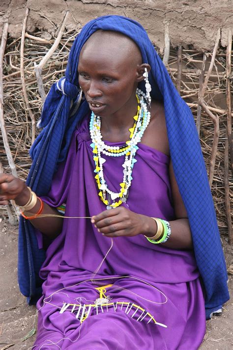 Masai Woman Africa Kenya Tribe Ethnic Tanzania Culture People