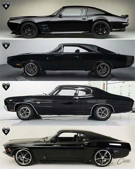 Three Different Cars Are Shown Side By Side One Is Black And The Other