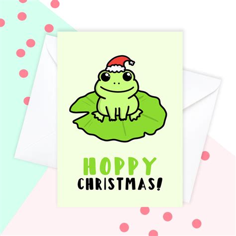 Funny Frog Christmas Card Humour Christmas Card Christmas Etsy Uk