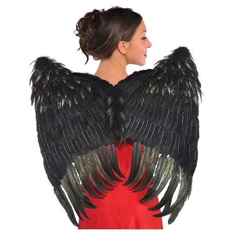 Black Feather Wings 28in X 30in Party City
