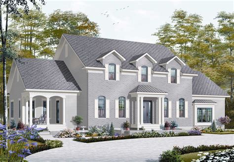 Despite searching countless websites, we struggled to find a house plan that worked for us and they actually have a ranch plan with an in law suite that i love but it was just too wide for our lot and it still needed a little reconfiguring. Colonial House Plan - 5 Bedrms, 4.5 Baths - 3126 Sq Ft ...