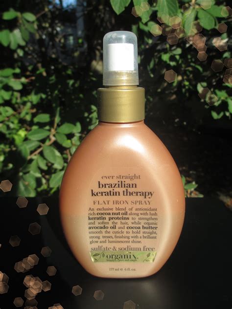 After you're done, apply a bit of hair spray to your brush if you plan on brushing through your hair. Perla Sancheza: Organix: Ever Straight Brazilian Keratin ...