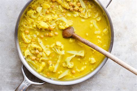 Golden Cauliflower Stew With Chickpeas Recipe Yummy Fall Recipes