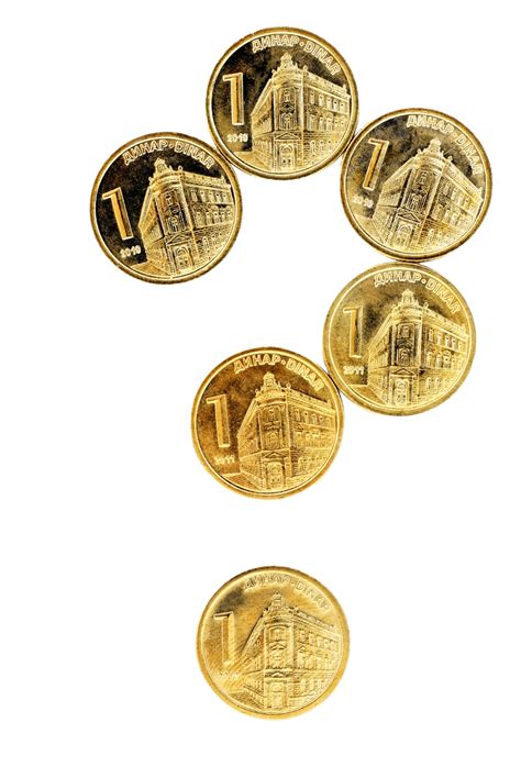 Serbian Dinar Coins Spend, Mark, Change, Background PNG Transparent