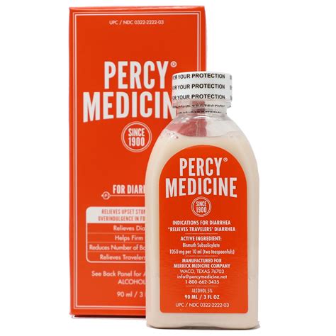 Percy Medicine Medication To Help You Relieve Diarrhea Upset Stomach
