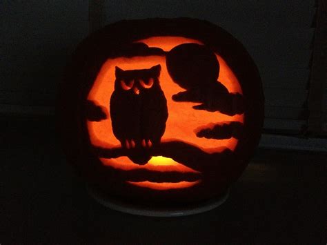 Owl Pumpkin Carving Templates Qvwf Pumpkin