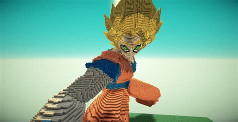 Goku Super Saiyan With Video Minecraft Project