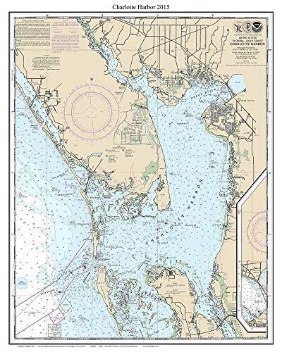 Charlotte Harbor 2015 Nautical Map Florida Custom Print