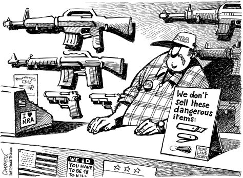 Assault Weapons Globecartoon Political Cartoons Patrick Chappatte