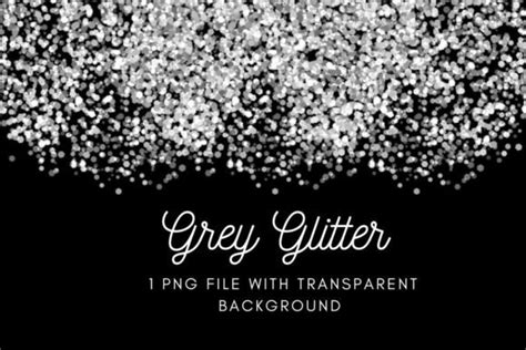 Grey Glitter Graphic By Lovely Bee · Creative Fabrica