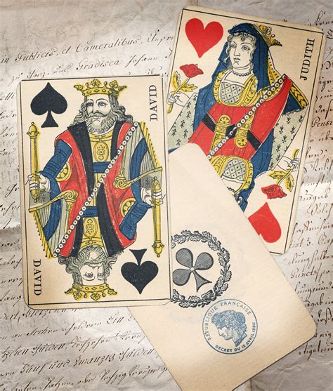Antique French Whist Playing Cards Graphic Objects ~ Creative Market