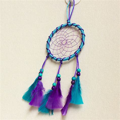 Handmade Dream Catcher Fabric Art Indian Wind Bell Feathers Beads T
