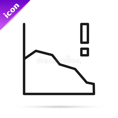Black Decrease Isolated Vector Icon Simple Element Illustration From E