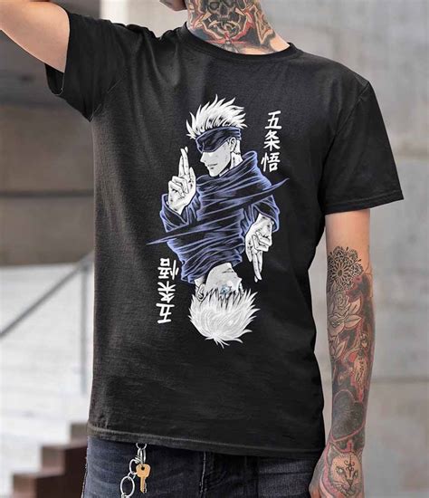 Jujutsu Kaisen Gojo Satoru Unisex T Shirt Black Teeruto