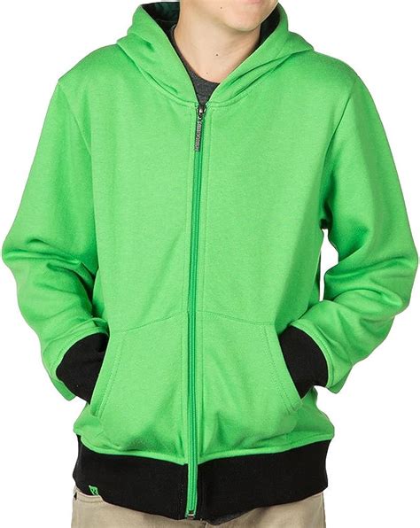 Minecraft Creeper Anatomy Premium Zip Up Adult Hoodie At Amazon Mens Clothing Store