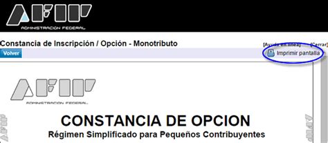Afip monotributo es un impuesto que todos contribuyente , que se ajuste al régimen llamado simplificado y sea una persona emprendedora, tenga una pyme, pequeña y mediana empresa, debe. AFIP: Imprimir Constancia de Inscripción al Monotributo ...