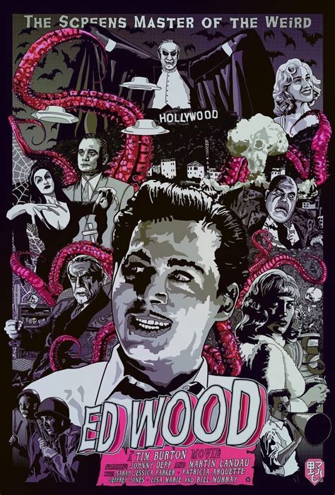 Ed Wood Tim Burton Ed Wood Movie Poster Art Movie Art