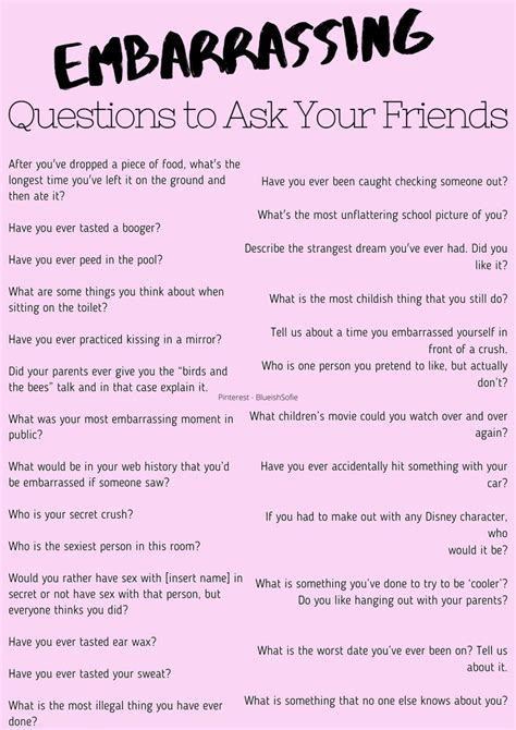 It's pretty straightforward, but when you want. Embarrassing questions | This or that questions, Truth or ...