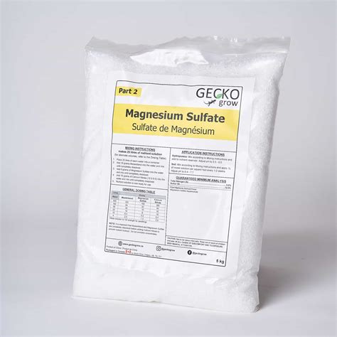 Magnesium Sulphate Rich Grow Epsom Salt Zipgrow Inc