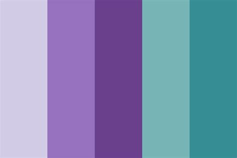 A Beautiful Purple To Teal Color Palette Including Gr
