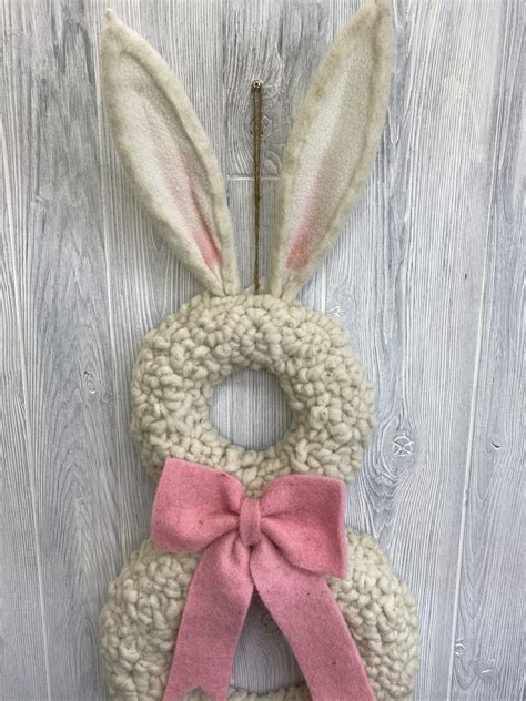 Wool Easter Bunny Wreath Base Keleas Florals