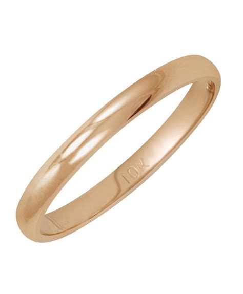 Women's plain wedding bands are a terrific choice for those who live an active lifestyle. Women's 10K Rose Gold 2mm Classic Fit Plain Wedding Band ...