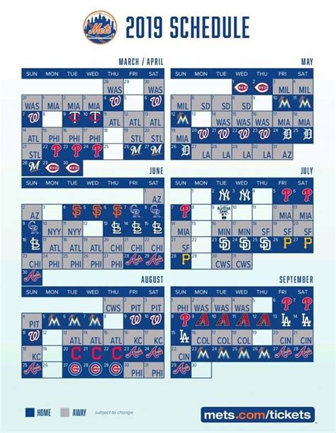 Ny Mets 2023 Printable Schedule