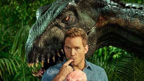 Chris Pratt With Indoraptor In Jurassic World Fallen Kingdom