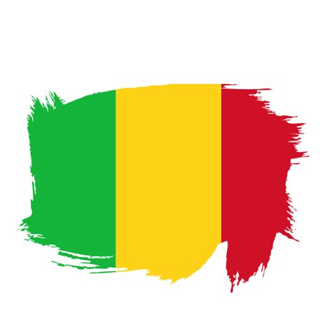 Download Mali Flag Brush Stroke