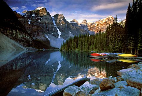 Lake Moraine Canada Photograph By Dave Mills