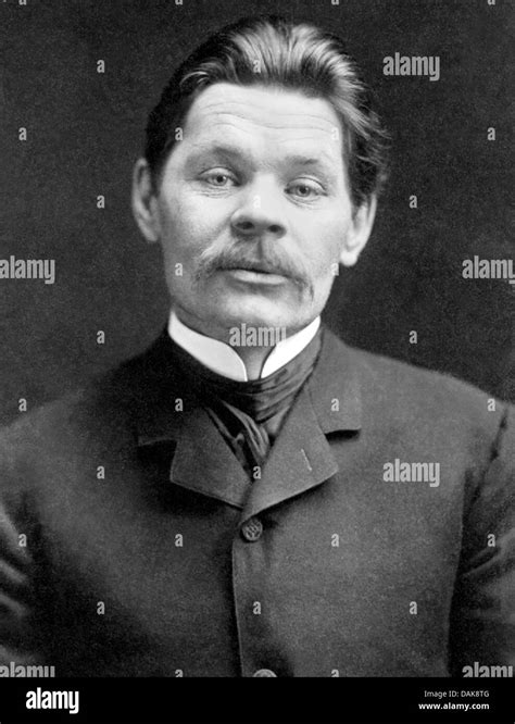 Maxim Gorky 1868 1936 Russian Soviet Writer About 1905 Stock Photo