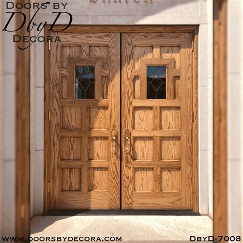 Custom Church 10 Panel Leaded Glass Door Entry Doors By Decora