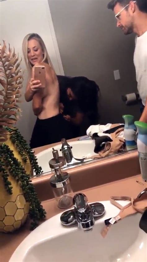 Kaley Cuoco Topless Selfie March 2020 6 Photos And  The Fappening