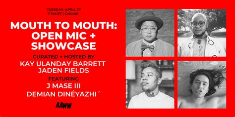 Mouth To Mouth Open Mic Showcase Asian American Writers Workshop