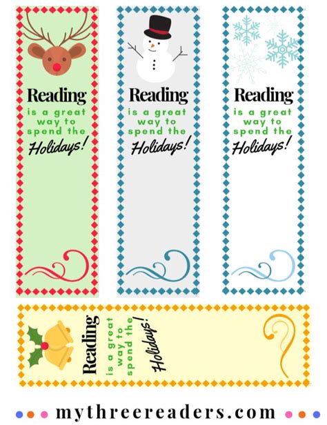 Free Printable Bookmarks Christmas Printable Templates