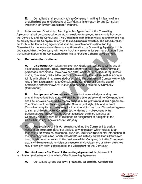 Puerto Rico Consultant Confidentiality And Nondisclosure Agreement