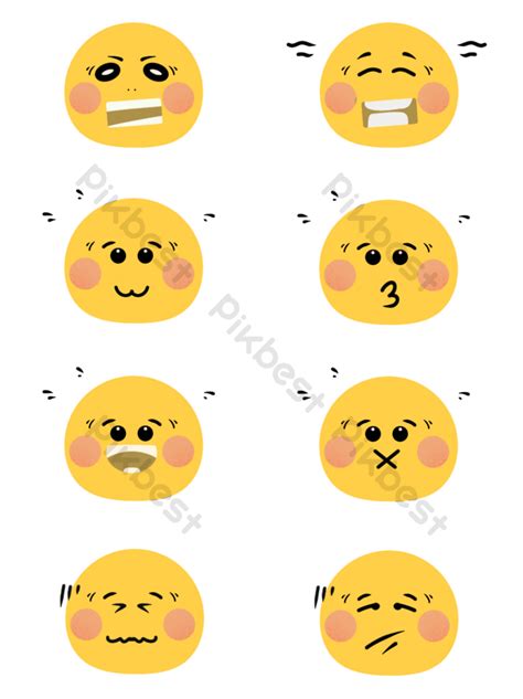 Cute Vector Emoji Pack Ai Png Images Psd Free Download Pikbest