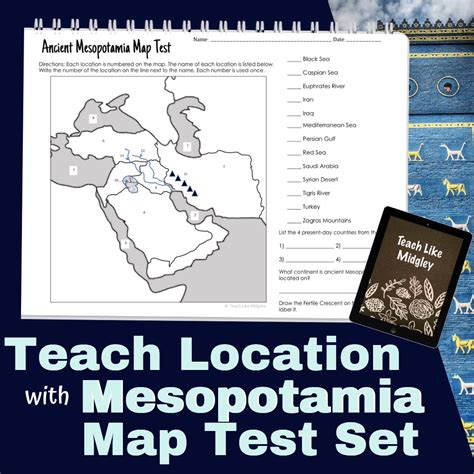 Ancient Mesopotamia Map Test Set Made By Teachers