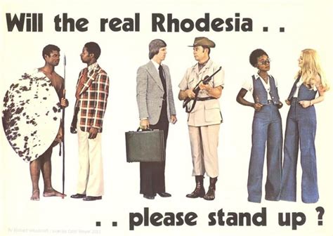 1975 Propaganda Poster From The Republic Of Rhodesia An Unrecognised