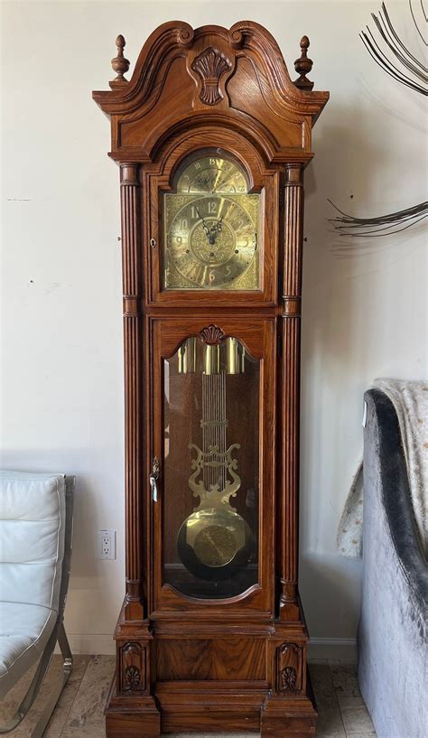 Vintage Ridgeway Grandfather Clock Vintage Clock Traditional Clock Etsy